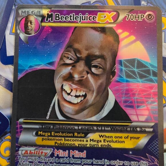 Beetlejuice Pokemon Card - Howard Stern show - Picture 4 of 8